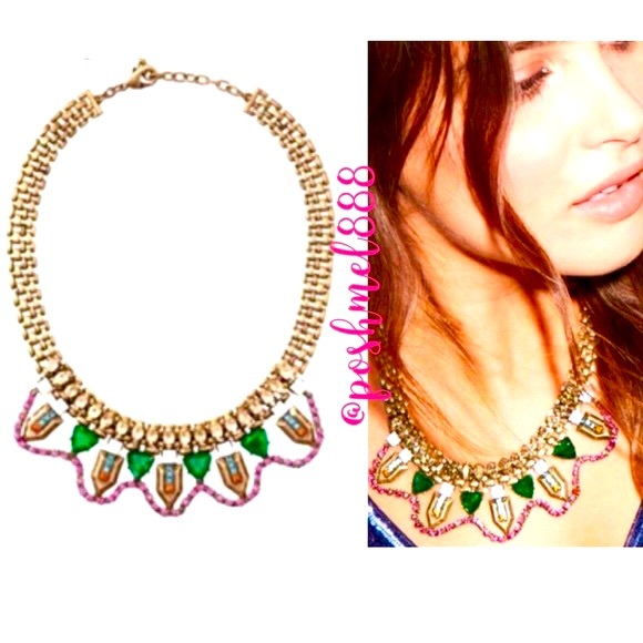 Stella & Dot X Rebecca Minkoff | Jeweled Vntge Gold Prism NEW StatementN… - Picture 5 of 11